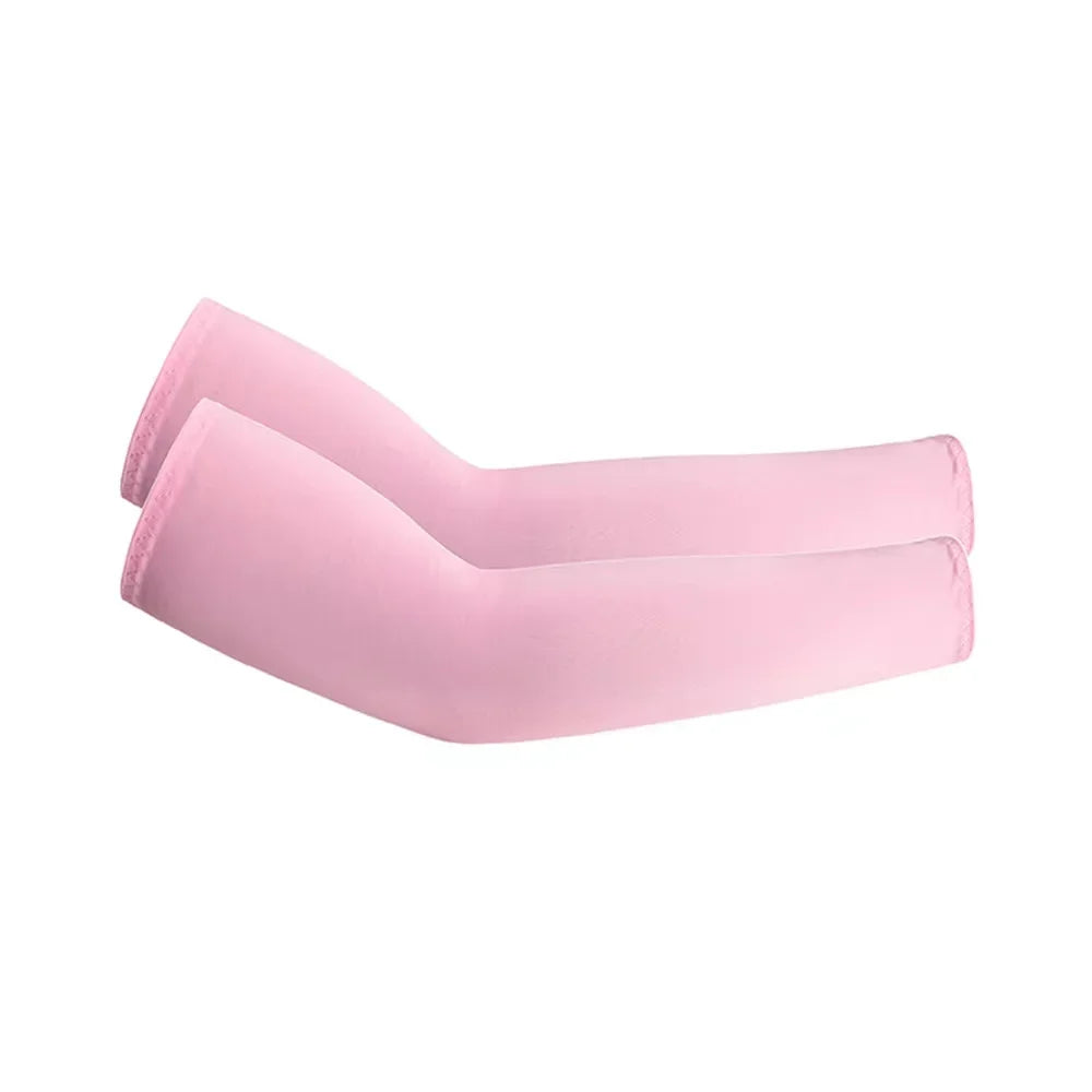 2Pcs Unisex Cooling Arm Sleeves Cover Sports Running UV Sun Protection Outdoor Men Fishing Cycling Quick Dry Arm Warmer - 1Pa