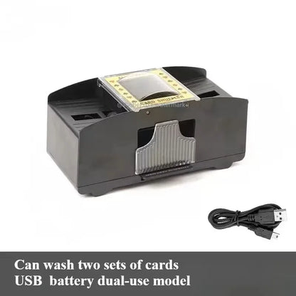 Automatic Card Shuffler Playing Card Dealer Shuffling Machine Casino Card Shuffler for UNO Blackjack Texas Hold'em Poker Card