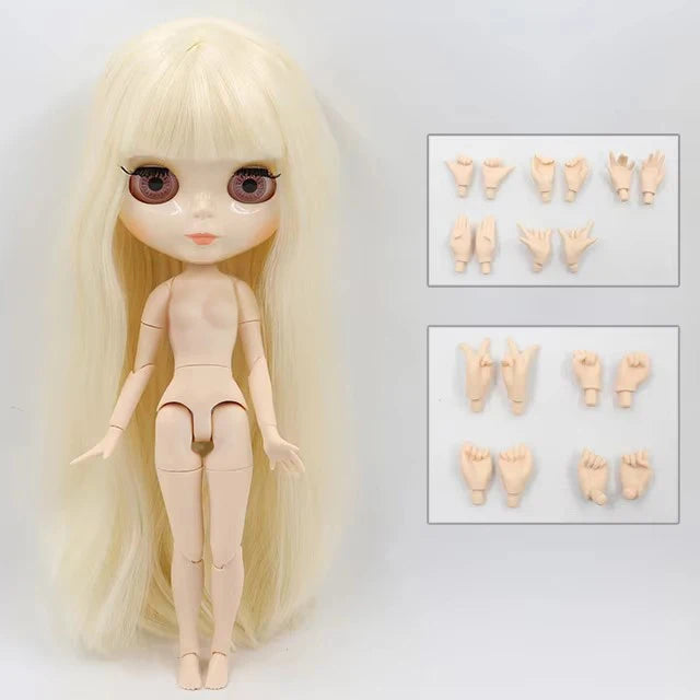 ICY DBS blyth doll 1/6 bjd toy joint body white skin shiny & matte face 30cm on sale special price toy gift anime doll - glos