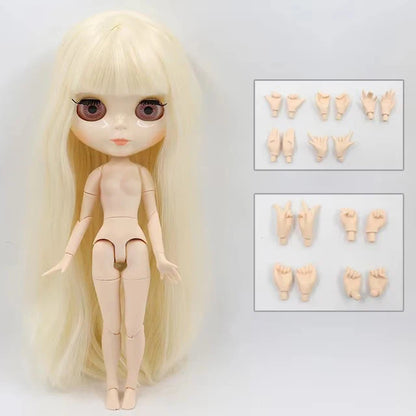 ICY DBS blyth doll 1/6 bjd toy joint body white skin shiny & matte face 30cm on sale special price toy gift anime doll - glos