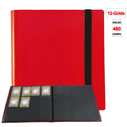 1Pc Card Binder 160/360/480 Trading Card Holder Book Durable Side Loading Card Book With Gaming Cards PP Cover Binder For Car