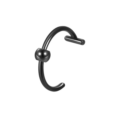 1PC Stainless Steel Fake Nose Ring Hoop Septum Rings Non-Pierced C Clip Lip Ring Earring Fake Nose Piercings Women Body Jewel