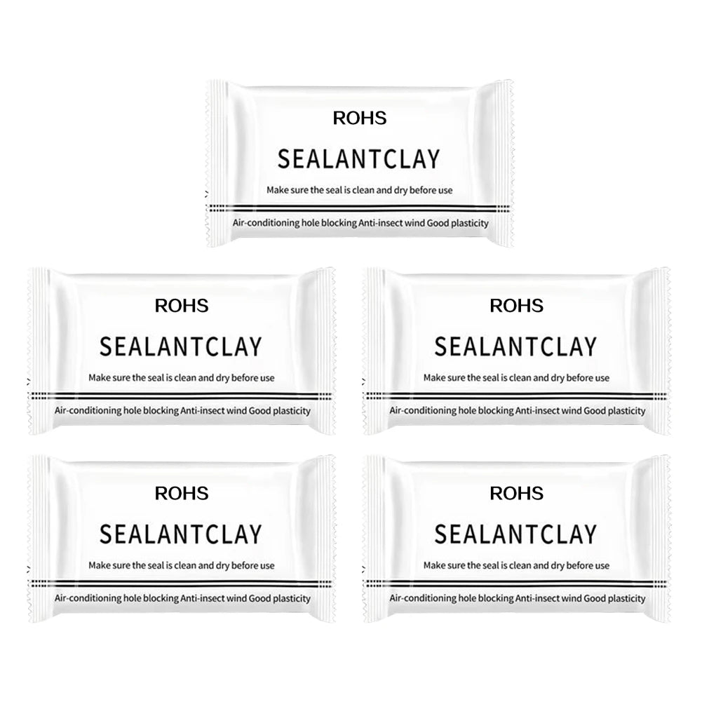 5/10/15Pcs White Seal Putty Waterproof Duct Seal Repair Sealing Clay & Moldable Silicone Putty Ideal for Sealing Wall Holes -