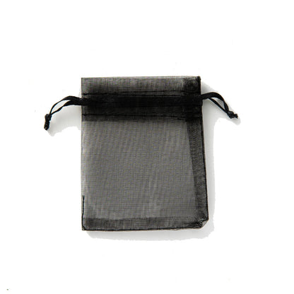 50Pcs Sheer Organza Gift Drawstring With Jewelry Pouches Display Packaging Christmas Candy Wedding Party Festival Gauze Bags