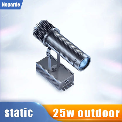 LED Logo Projection Custom Advertising Notice, Restaurant Welcome Image Sign, Caution Rotary Light Gobo Projector for Outdoor
