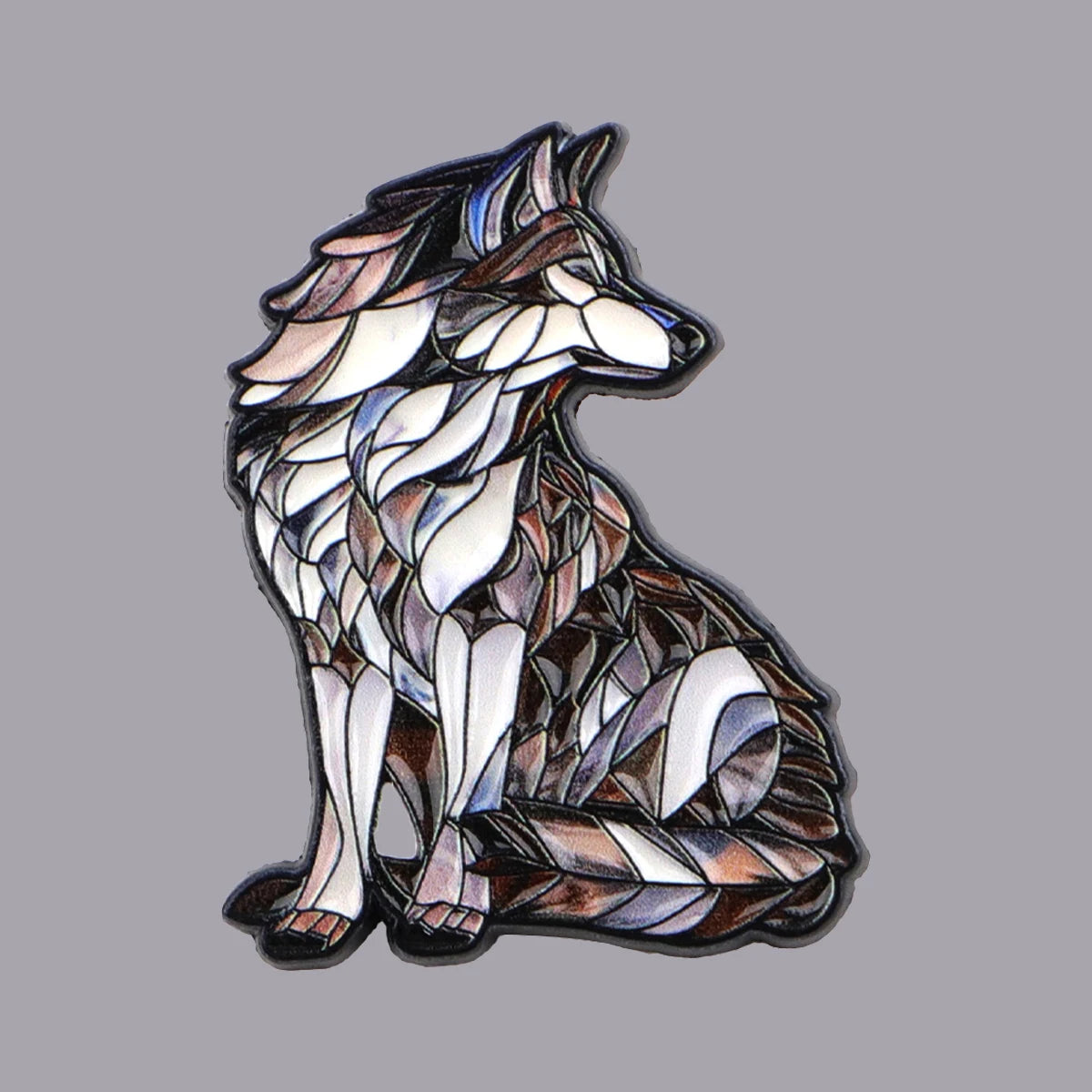 Cool Wolf Enamel Pin Forest Animal Lapel Pin Badge Pins Hats Clothes Backpacks Decoration Jewelry Accessories Gifts for Frien