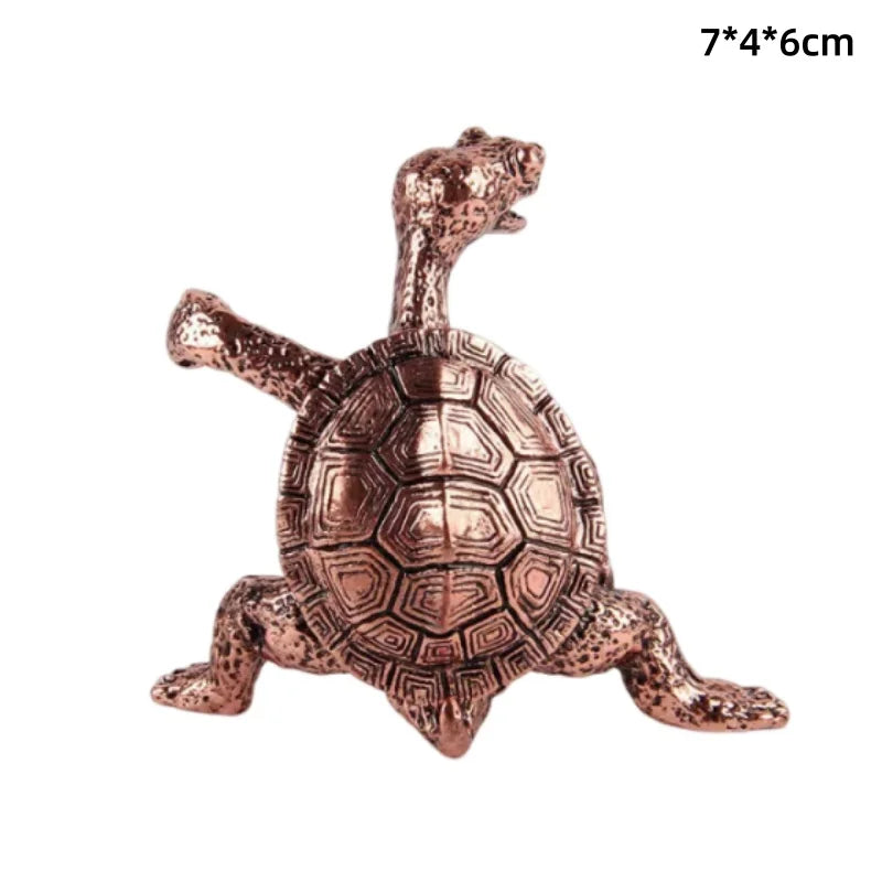 Antique Brass Meditation Zen Frog Statue Ornament Copper Animal Sculpture Incense Burner Home Desk Decorations Tea Pet - Kung