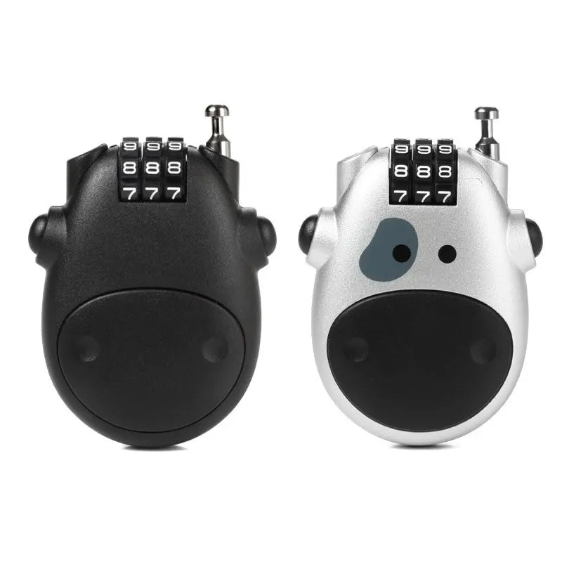 Bicycle Steel Cable Code Lock Suitcase Car Sled Telescopic Wire Rope Lock Bicycle Helmet High-precision Code Wheel Password L