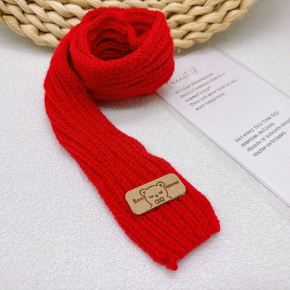 DIY Doll Clothes Casual Wear Scarf 20cm Cotton Doll Knitted Scarf Doll Multi-colors Little Bear Scarves Dolls Accessories - L