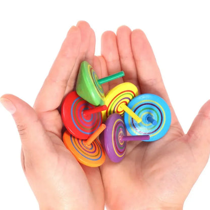 10-30Pcs Fun Wooden Spinning Tops for Children’s Party Gifts, Birthday Carnival Gift Souvenirs, Back-to-school Classroom Rewa