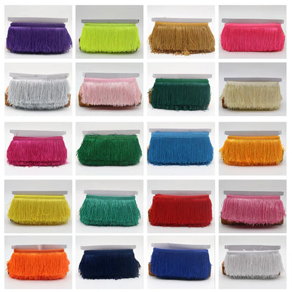 9/15/20/28cm Tassel Fringe Trim 100% Polyester Long Fringes Sewing For Clothes Dress Curtain Tape Tassels For Crafts Accessor