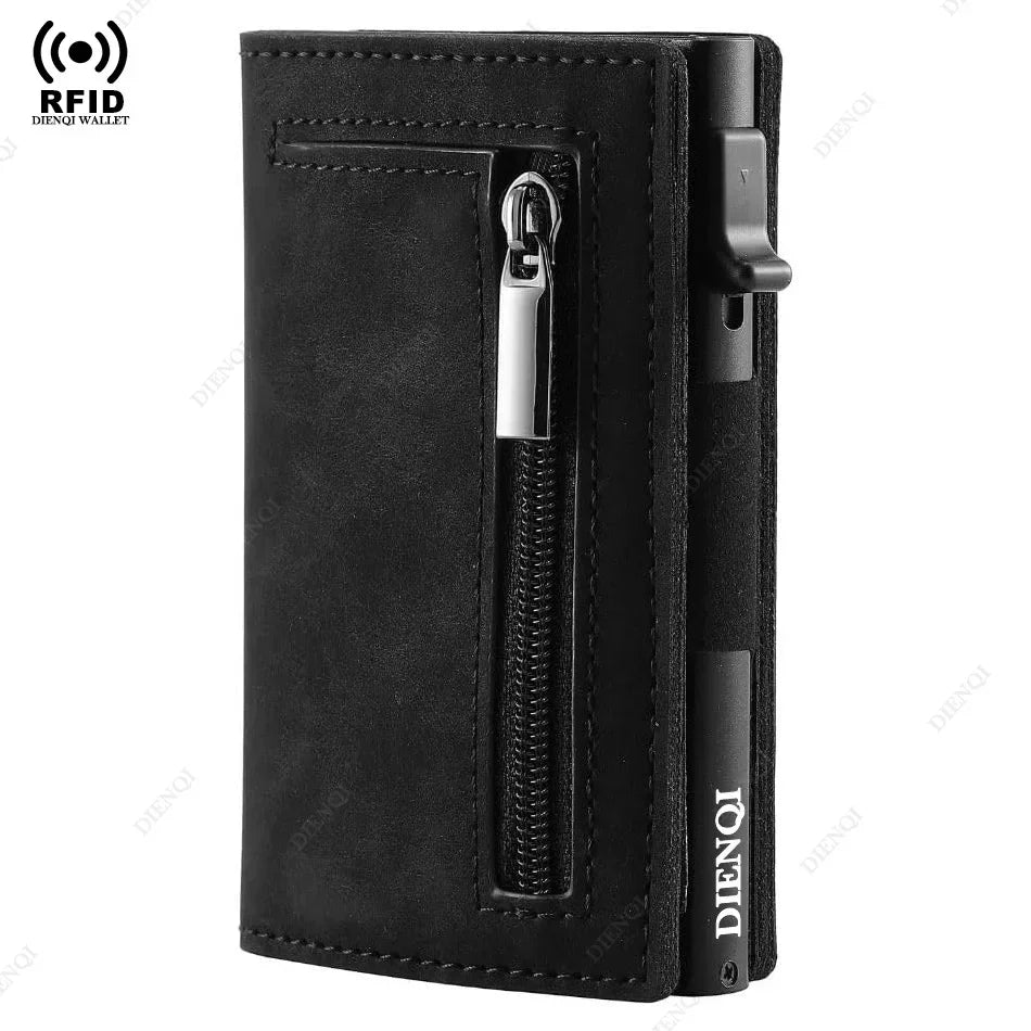 Multi-card Slot Men Wallet Business Card Holder Fashion Folding Large-capacity Coin Purse PU Leather Black Short Purse Card C