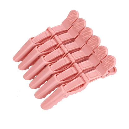 6PCS Alligator Hair Clips Hairdressing Clamps Claws Section Clip Barber Crocodile Hairpin Salon Styling Tools Hair Accessorie