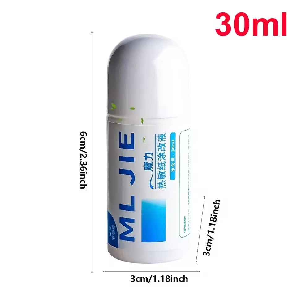 Fast-Drying Thermal Paper Correction Fluid Eraser Package Parcel Box ID Information Protector Anti Peep Identity Info Guard -
