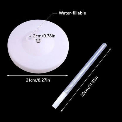 1/2Set Transparent Balloon Column Kit with Base Can Be Filled with Water Balloon Arch Bracket with Pole DIY Accessories