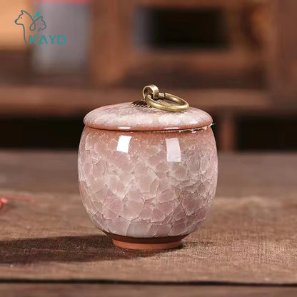 Ceramics Ash Urn Sealed Cremation Funeral Ashes Keepsake Small Animals Pet Dog Cat Memorial Suitable Home Fireplaces Burial -