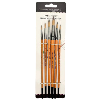 6pcs Artist Paint Brushes Set Artist Paintbrushes For Acrylic Oil Watercolor Acrylic Painting For Body Face Rock Canvas - 6pc