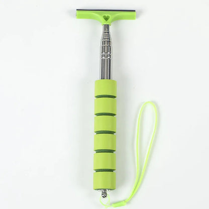 Car Rearview Mirror Wiper Cleaning Tool Auto Glass Mist Cleaner Scraper Car Accessories Handle Telescopic Window Cleaning Bru