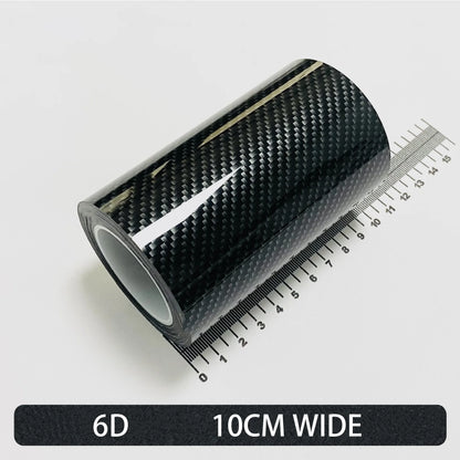 Carbon Fiber Automotive Adhesive Tape Roll Matte Black Protective Car Film Self-Adhesive Film 3D Vinyl Car Film Accessories -