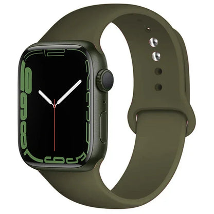 Silicone Band For Apple Watch strap 46mm 44mm 45mm 40mm 41mm 42-38mm 49mm sport bracelet iwatch series 11 10 9 8 7 6 5 SE Ult