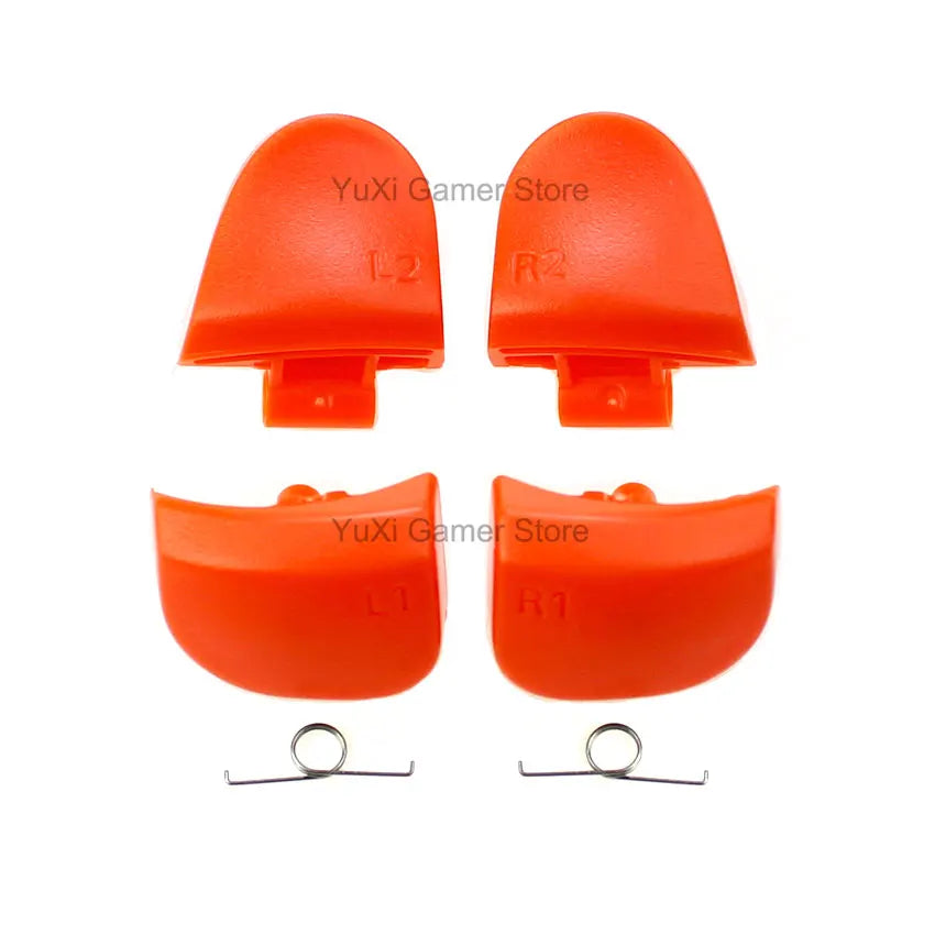 YuXi L1 R1 L2 R2 Trigger Buttons Replacement for PS5 BDM-030 V3.0 Controller Button Set With Springs - Orange