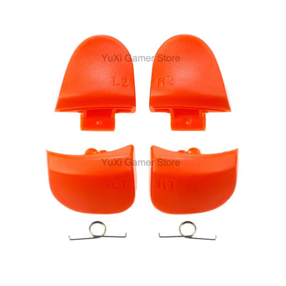 YuXi L1 R1 L2 R2 Trigger Buttons Replacement for PS5 BDM-030 V3.0 Controller Button Set With Springs - Orange