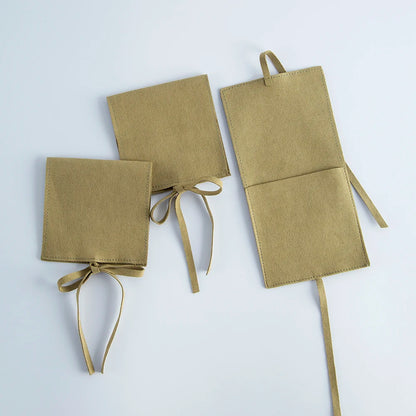 10pcs Velvet Jewelry Packaging Pouches Chic Wedding Favor Bags Cream Microfiber Cosmetic Bags Product Package Wedding Gift Ba