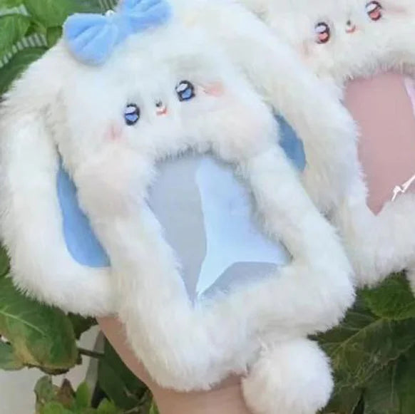 Cute Little Devil Plush Card Holder for Students Campus Photo ID Bus Card Display Pendant Pocket Card Protector Accessories -