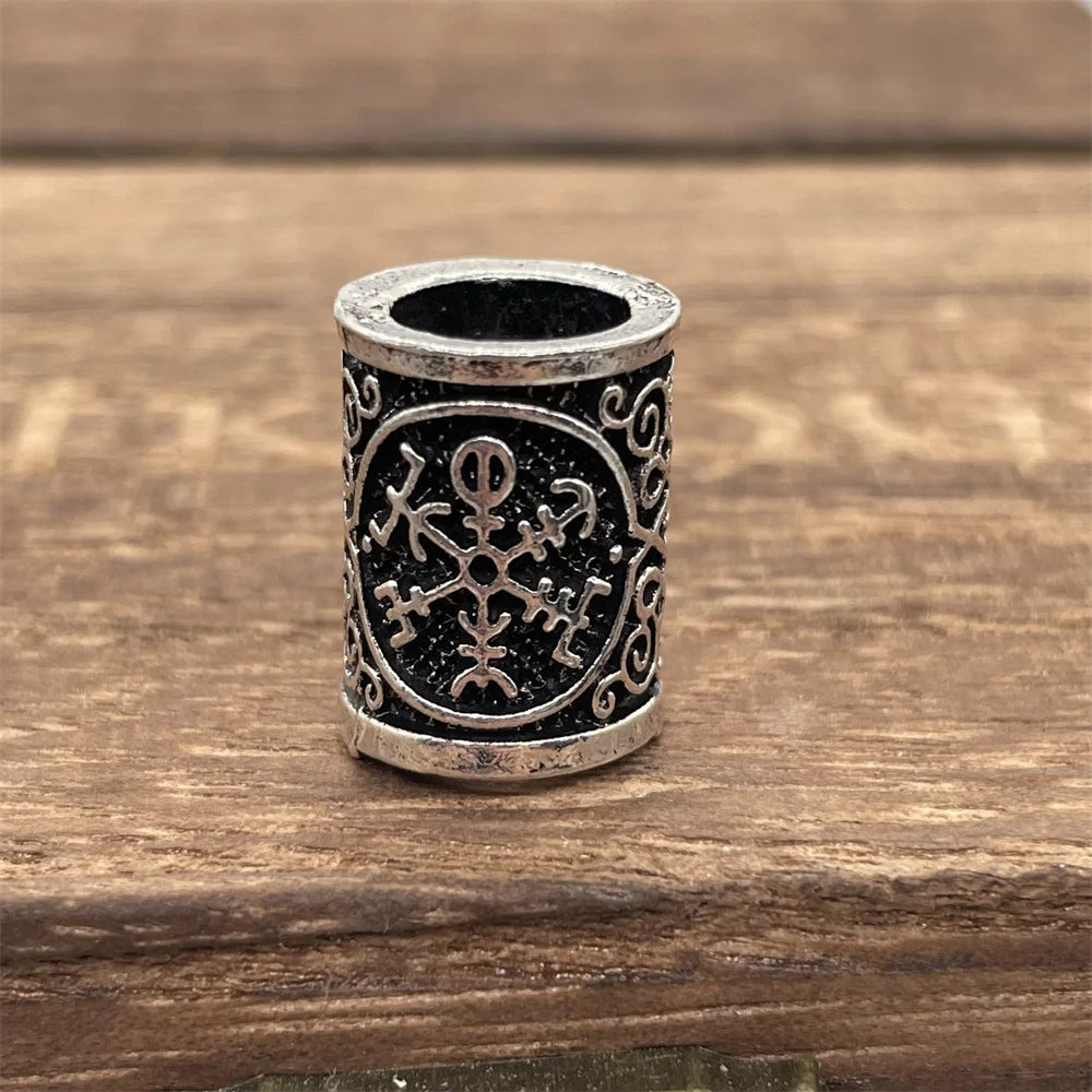 Nostalgia 1pcs Tree Of Life Small Beads For Hair Beard Braids Viking Accessories Charms Diy Jewellery Making Supplies