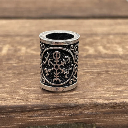Nostalgia 1pcs Tree Of Life Small Beads For Hair Beard Braids Viking Accessories Charms Diy Jewellery Making Supplies