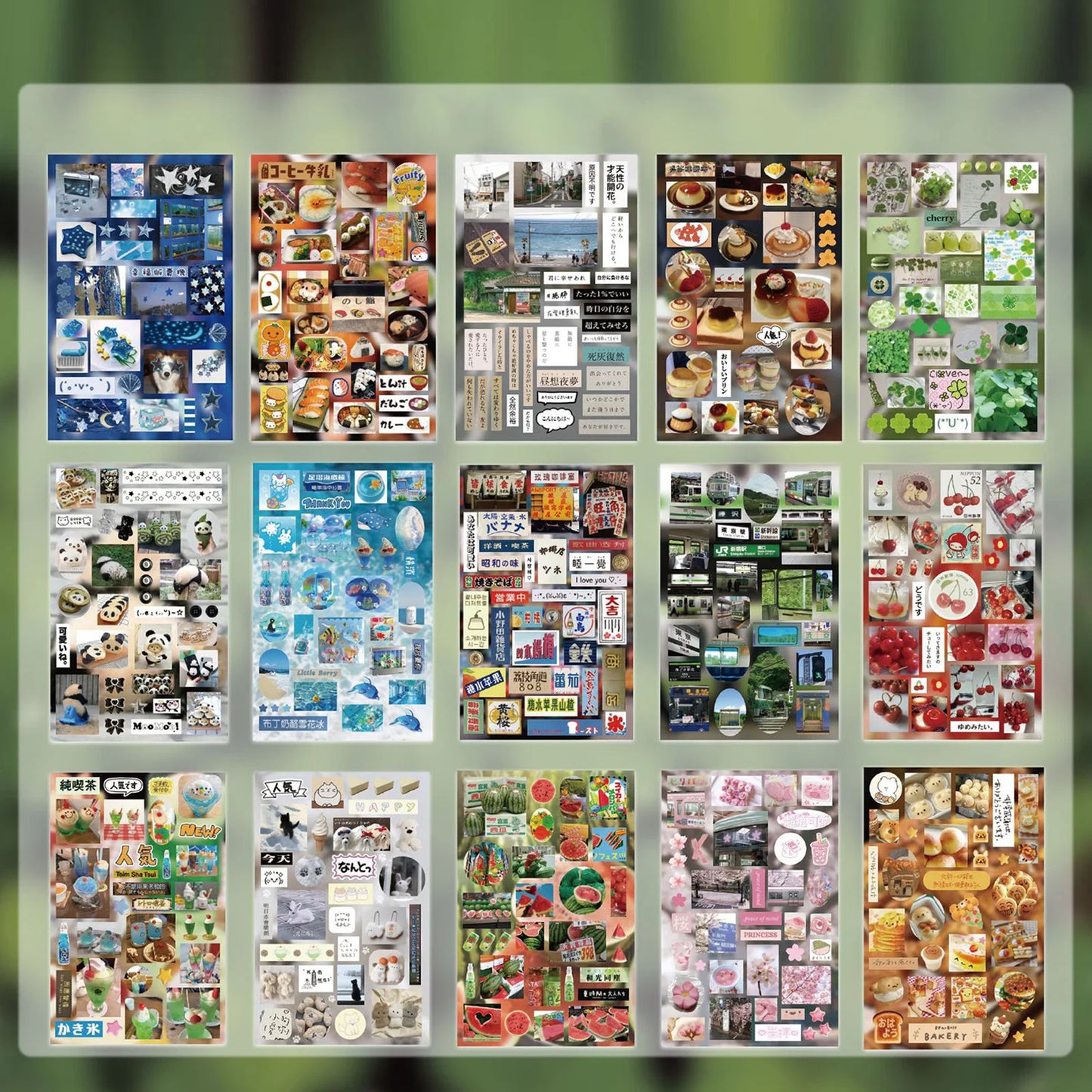30 Sheets Millennium Memories Sticker Books Japenese Style Cute Cartoon DIY Material Decorative Stickers Die-cut Scrapbooking