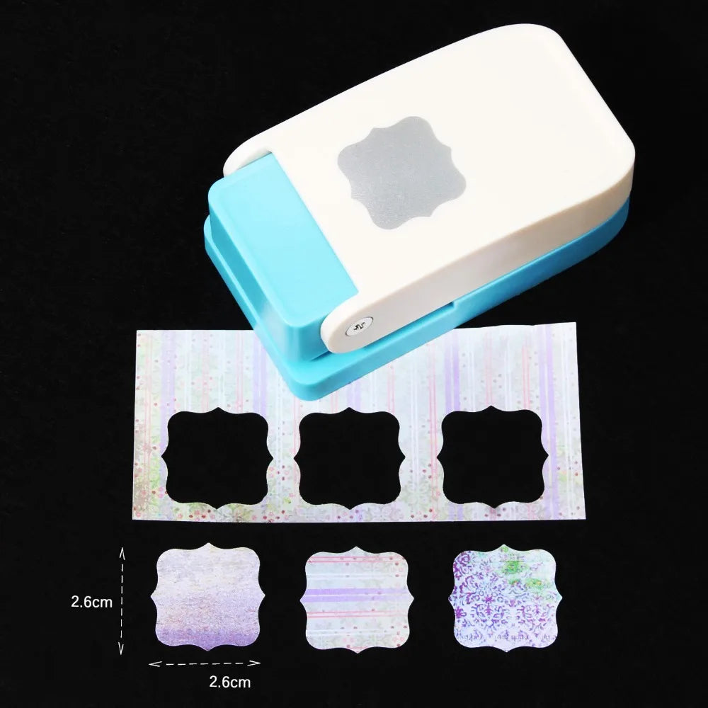 Labor Saving Stamp Border Punch Large Size DIY Embossing Machine Cutting Craft Paper Cutting Christmas Tree Hole Punch - Squa