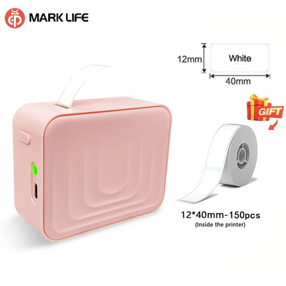 MarkLife P15 Thermal Label Printer Mini Portable Wireless Bluetooth-compatible Labeling Sticker Machine for Home Office - M1 