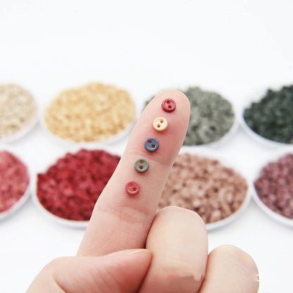 4mm Cartoon Mini Buttons Round Tiny Button For DIY Crafts Doll Shoes Clothing Decor Garment Sewing Scrapbooking Card Making
