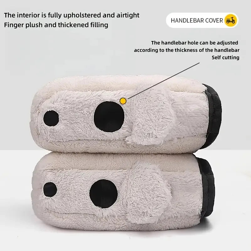 Motorcycle Handlebar Muffs Windproof Winter Mitts Warmer Gloves Waterproof Handmuffs Bicycle Handle Cover Hand Warm Motor Bik