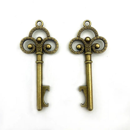 10pcs/lot DIY Wedding Souvenirs Party Gifts for Guests Mickey Rose Clover Skeleton Key Heart Horseshoe Beer Bottle Opener
