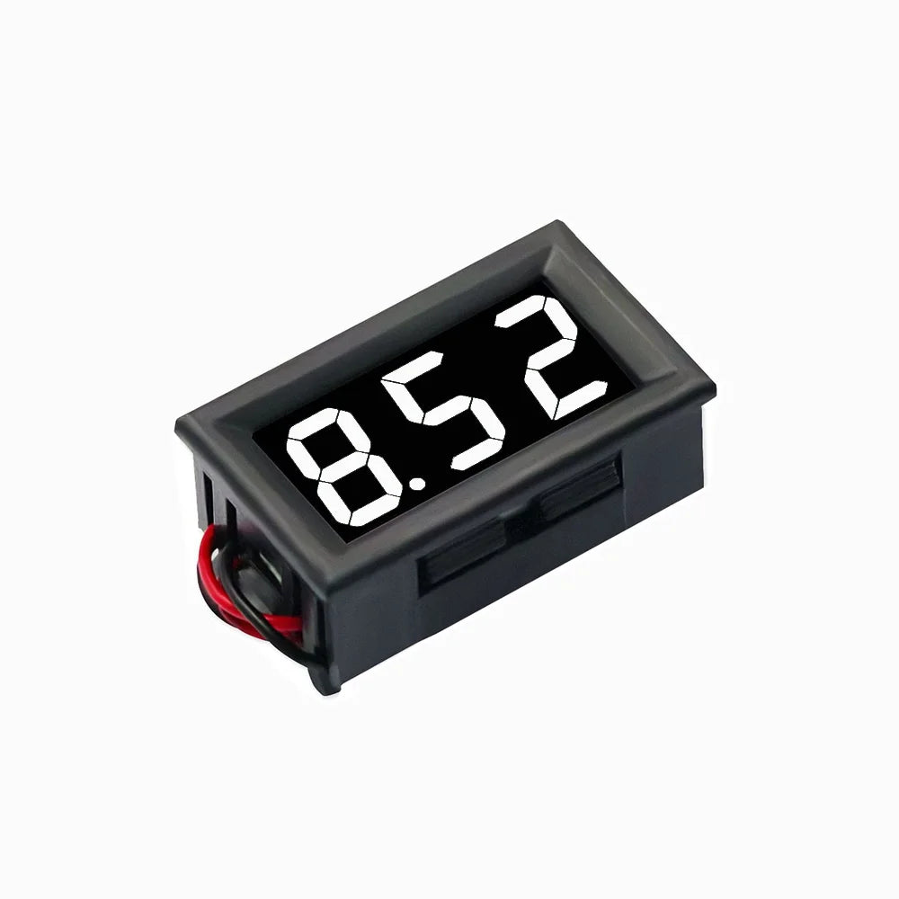 Digital Voltmeter DC 4.5V to 30V Digital Voltmeter Voltage Panel Meter Red/Blue/Green For 6V 12V Electromobile Motorcycle Car