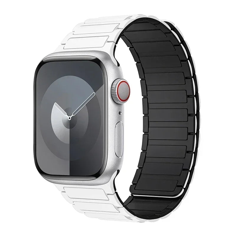 Magnetic Loop for Apple Watch Bands 44mm 40mm 49mm 45mm 41mm 38mm Silicone Bracelet iWatch Series 9 8 7 6 5 4 3 Se ultra 2 st