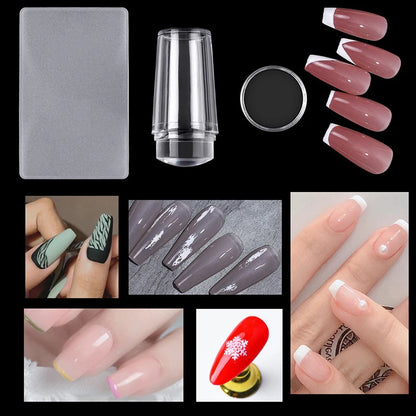 Nails Art Stamping Plates Kit French Manicure Design Plate Stamp Polish Stencil Template Seal Stamper Scraper Accessories Too