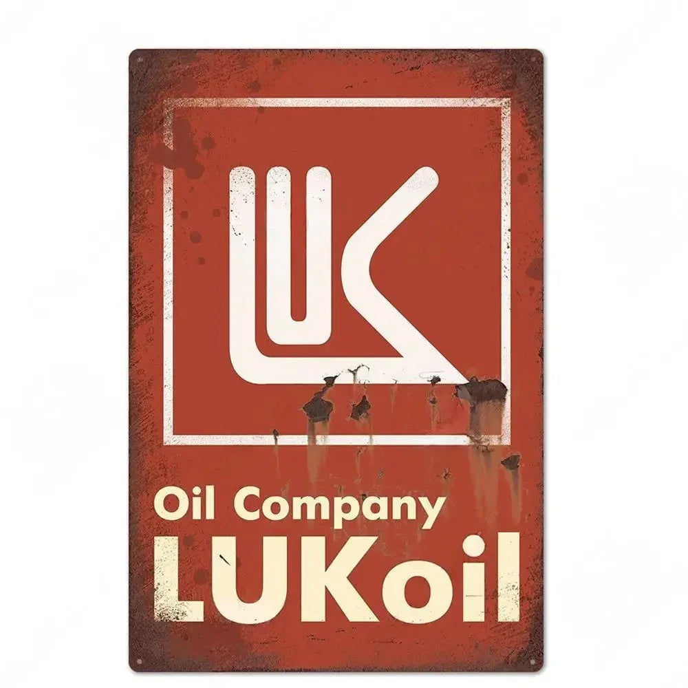 Engine Oil Vintage Signs Poster Metal Sign Decorative Plaque for Garage Gas Station Man Cave Club Bar Home Room Wall Decor - 