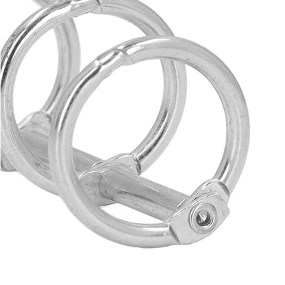 3 Metal Binders Book Rings Tight Lock Rust Proof 3 Metal Loose Leaf Binders Multi Layer Stainless Steel for Notebook