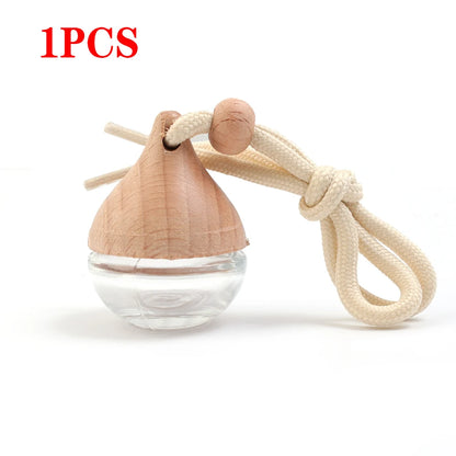 Round Car Perfume Bottle Ornament Aromatherapy Essential Oil Bottle Hanging Auto Air Freshener Car Decoration Interior for Ho