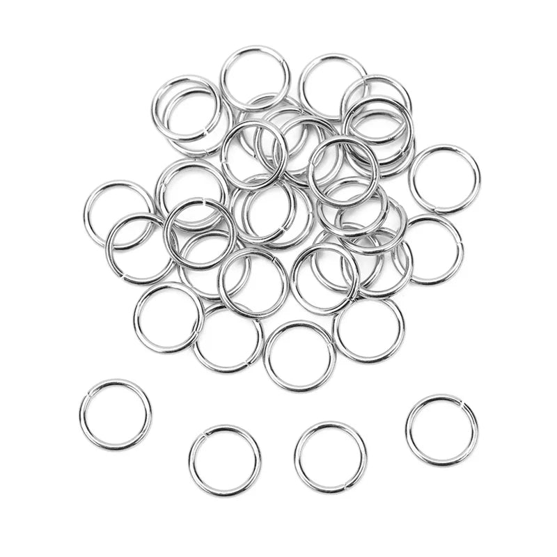 100pcs PVD Stainless Steel Open Jump Rings Lot 3 4 5 6 7 8 10 mm Split Rings Connectors For Bracelet Necklace Diy Jewelry Mak