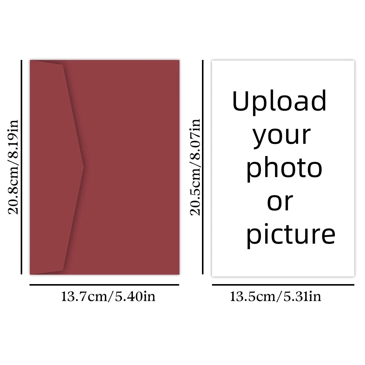1pc Custom Personalized Photo Image Greeting Card Make Memories For Wedding Birthday Anniversary Party Invitation Thank You N
