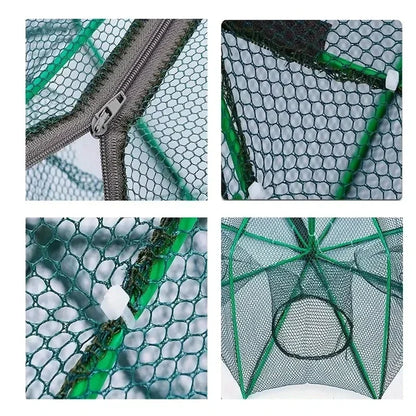 Mesh For Fishing Net/Tackle/Cage Folding Crayfish Catcher Casting/Fish Network Crab/Crayfish/Shrimp/Smelt/Eels Traps Fishing