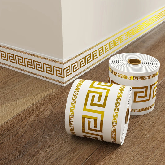 500cm*10cm Self-adhesive BaseboardWall border decorative strip thick waterproof Window Sills Door Frames Decor