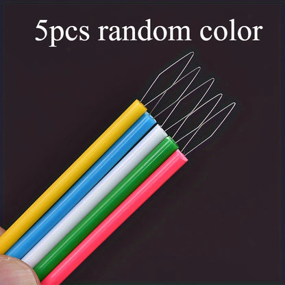 5-Piece Essential Plastic Threading Tool Set for Sewing - A Convenient Sewing Tool Suitable for Beadwork and Handicrafts