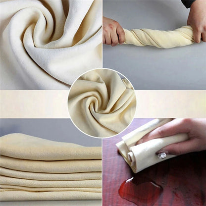 Car Towel Chamois Leather Cleaning Cloth Car Washing Towel Water Absorbent Rag Car Cleaning Towels Drying Washing Cloth 60x40