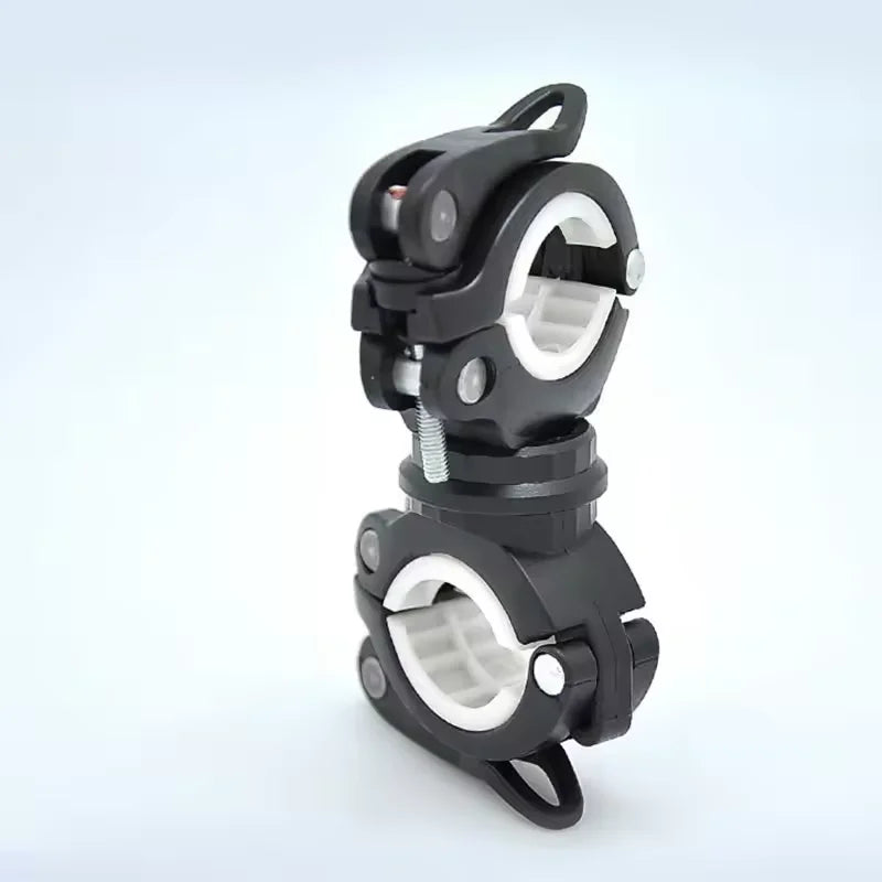 Bicycle Flashlight Holder, Lamp Holder, Night Riding Headlight Holder, Lamp Clip, Mountain Bike Riding Bike Accessories - Bla