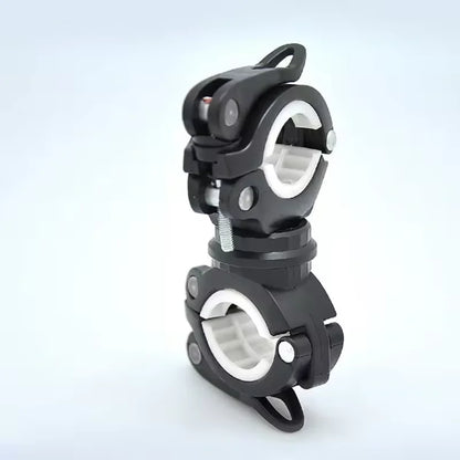 Bicycle Flashlight Holder, Lamp Holder, Night Riding Headlight Holder, Lamp Clip, Mountain Bike Riding Bike Accessories - Bla